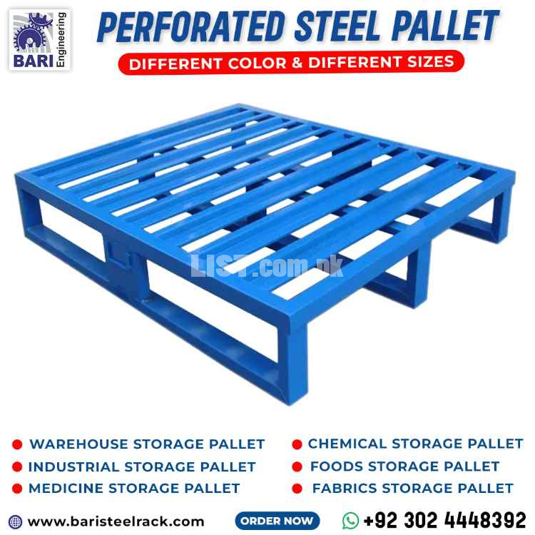 Perforated Steel Rack | MS Steel Pallet | Galvanized Steel Pallet