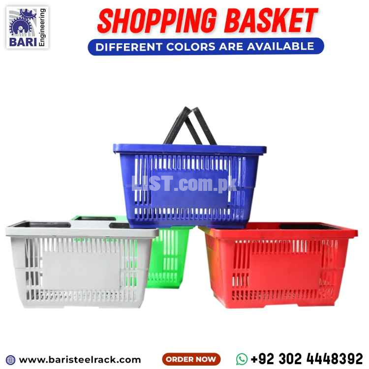 Shopping Basket | Supermarket Shopping Basket | Shopping Roller Basket