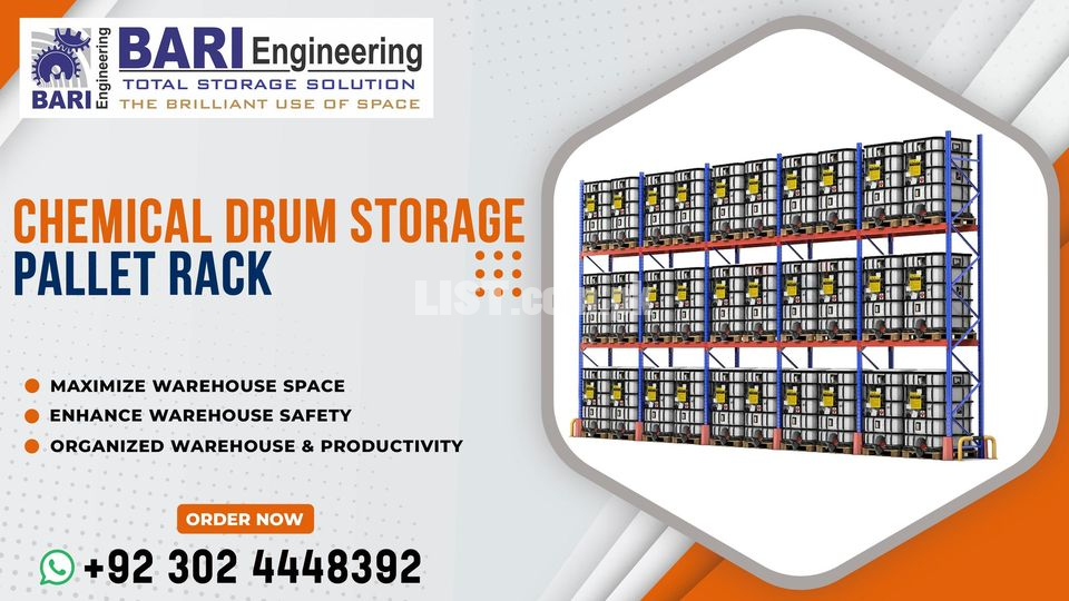 Chemical Storage Racking | Chemical Store Rack | Warehouse Pallet Rack