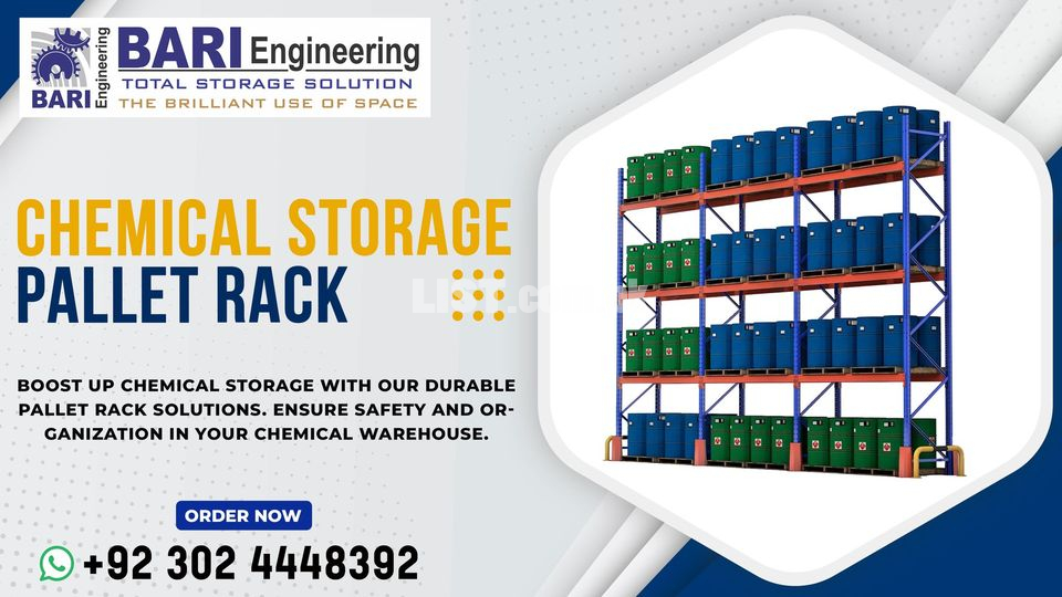 Chemical Drum Storage Pallet Rack | Warehouse Pallet Rack | Industrial