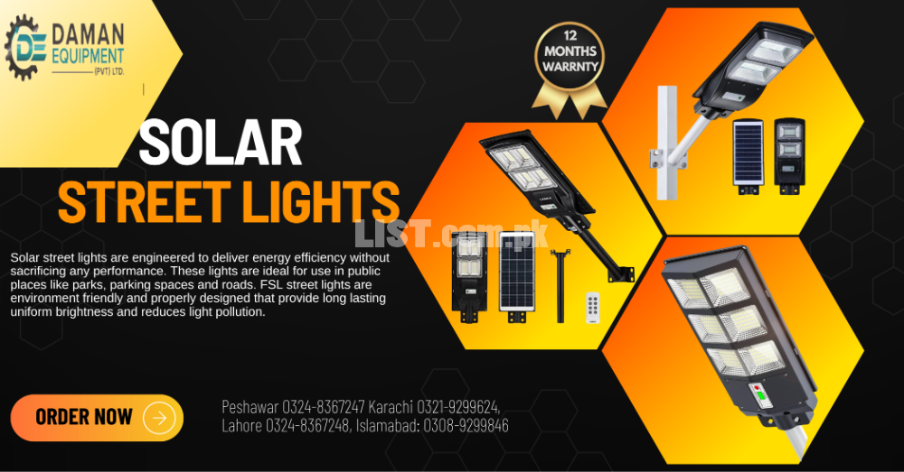 Solar streetlights for sale