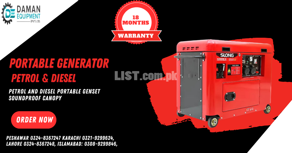 Petrol & Diesel Portable  Generator  Petrol and Diesel Portable Genset