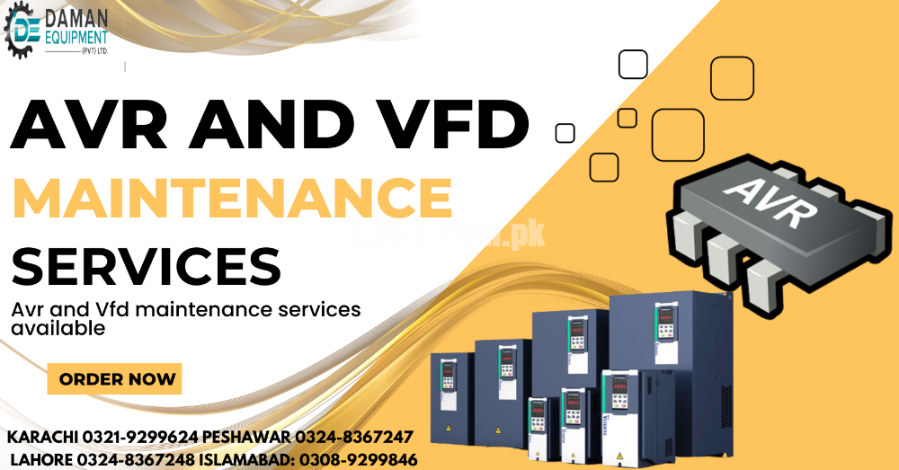 AVR and VFD Maintenance services available at Daman karachi Order NOW