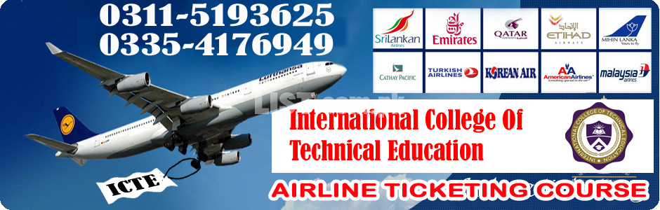 Air Ticketing Course In Okara,Multan
