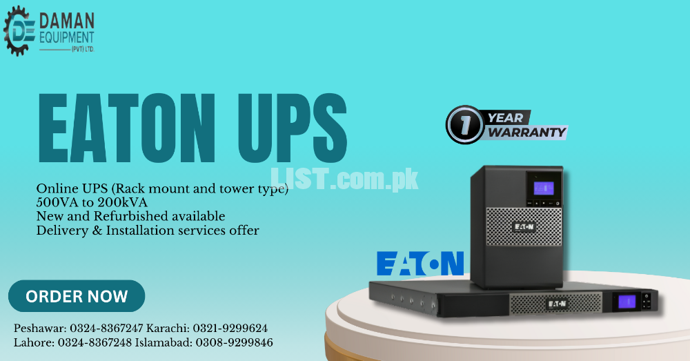 EATON UPS  Online UPS Rack mount and tower type 500VA to 200kVA
