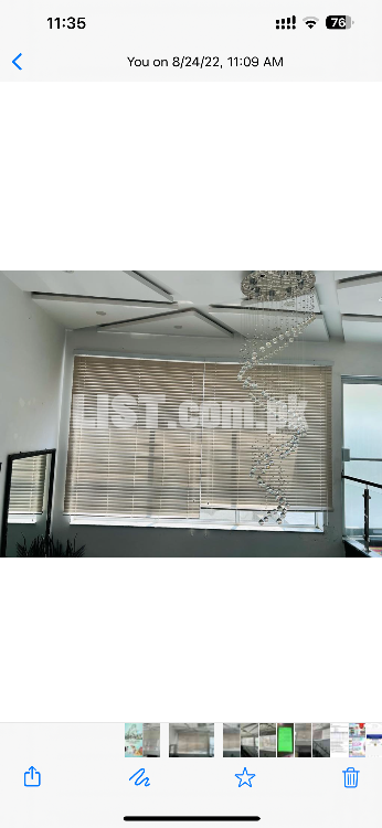 Home used wooden blinds in off white colour 6 pieces of 8/7 foot