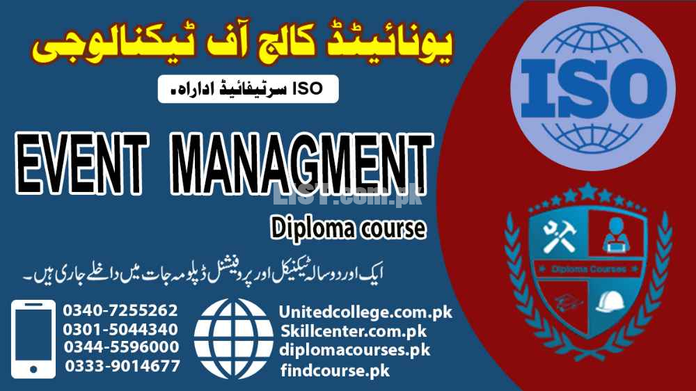 EVENT MANAGEMENT Diploma COURSE IN RAWALPINDI ISLAMABAD