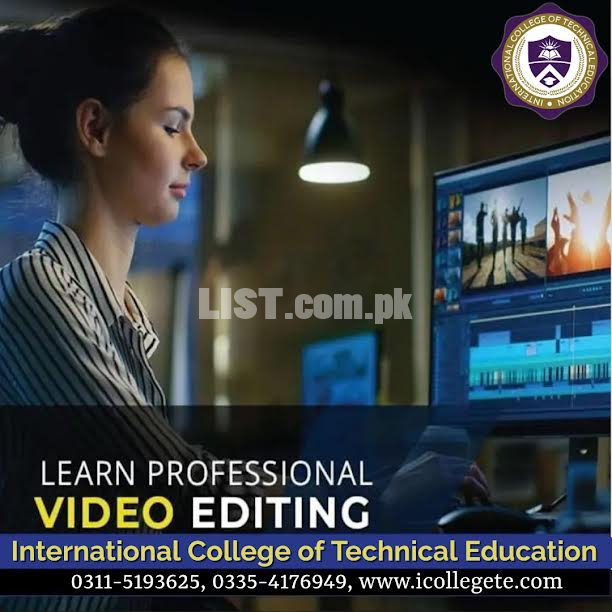Video Editing two months course in Rawalpindi Islamabad Pakistan
