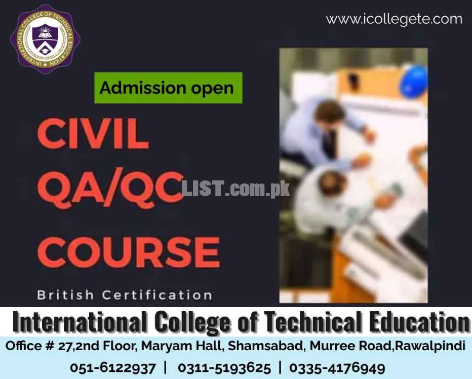 Best Quality control  QA/QC Management Course in Bagh Hajira