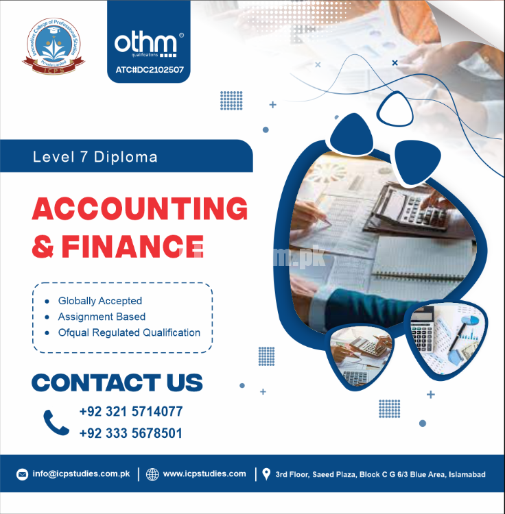 Accounting and Finance with OTHM Level 7 Course