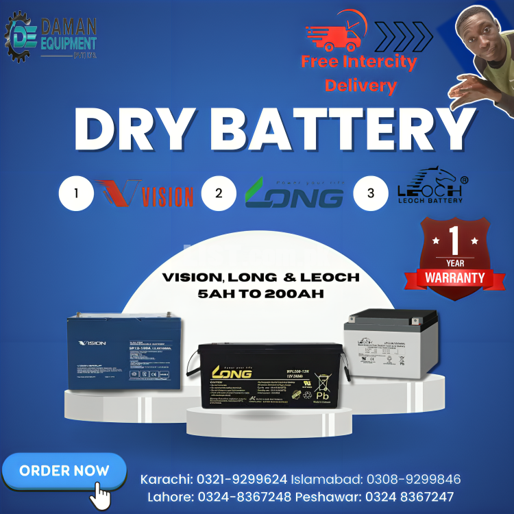 Dry Battery Leoch 200ah 6 months Warranty