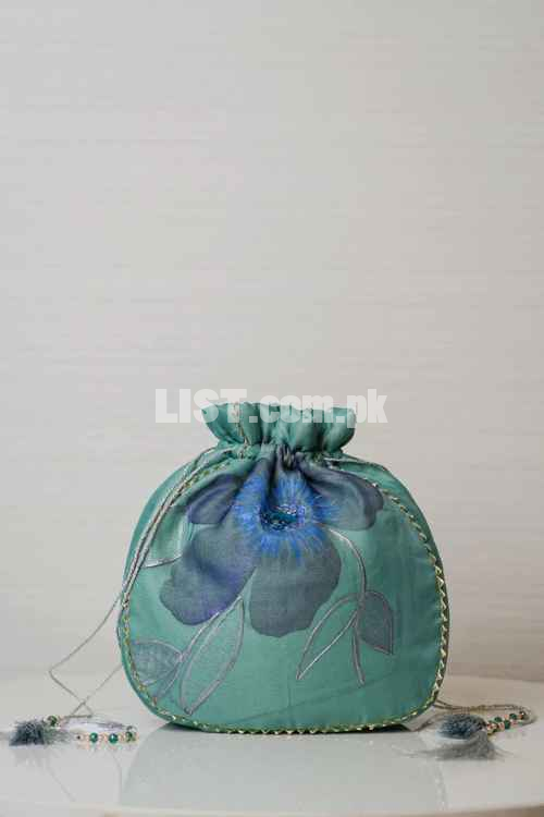Handpainted Potli Bags - MJ by Madiha Jahangir