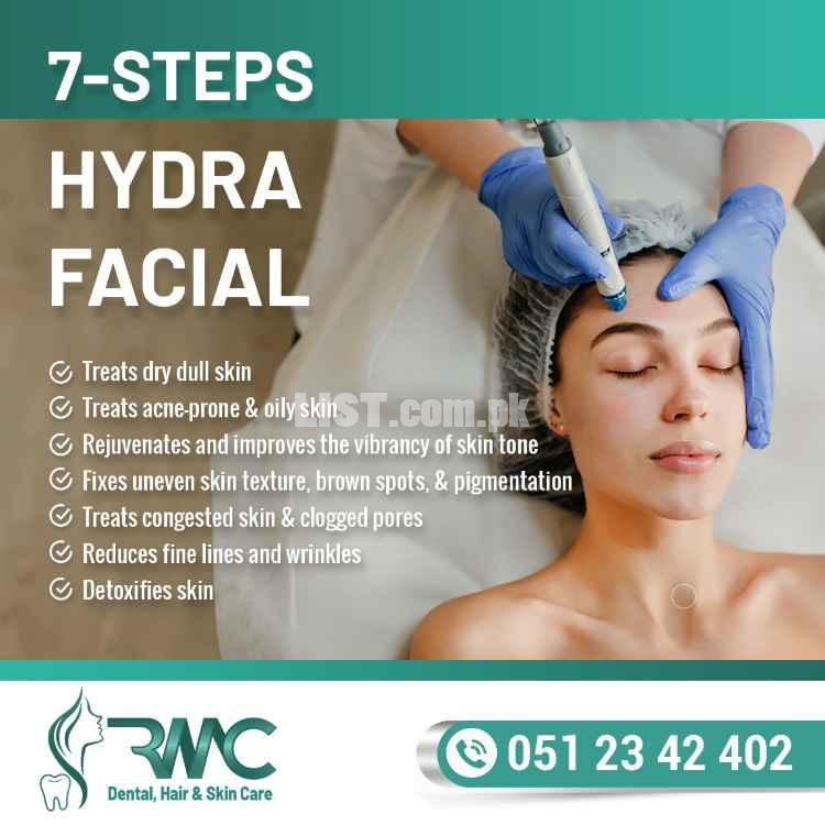 7 ,11 Steps HydraFacial Treatment in Islamabad - Hydra Facial - RMC
