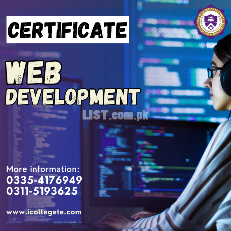 Professional Web Development 3 months course in Talagang Rawat Punjab