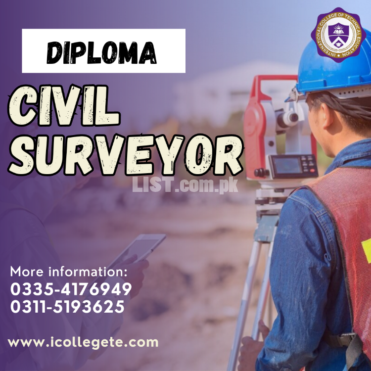 LandCivil surveyor one year diploma course in Muzaffarabad Bagh Azad