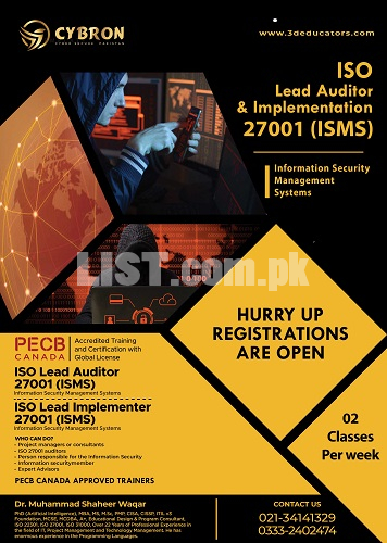 ISO 27001 ISMS Lead Implementation