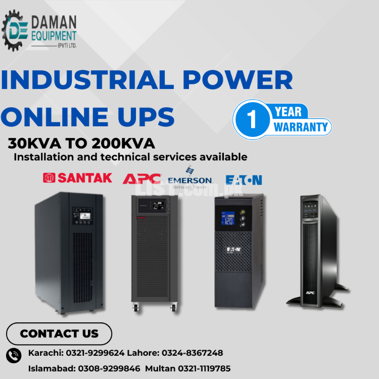 Industral ups with 1year warranty and free delivery all over Pakistan