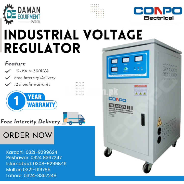 Voltage stabilizer 3 Phase 6 coil 50kva