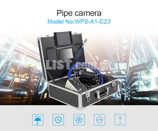 Wopson A1-C17 Sewer Pipe Drain 30 Meter Length Inspection Camera
