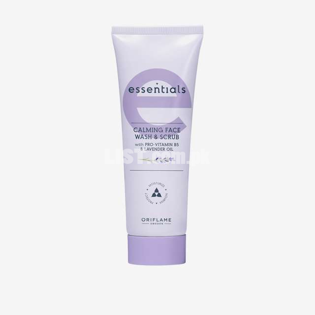 Calming Face Wash & Scrub with Pro-Vitamin B5 & Lavender Oil , 75ml