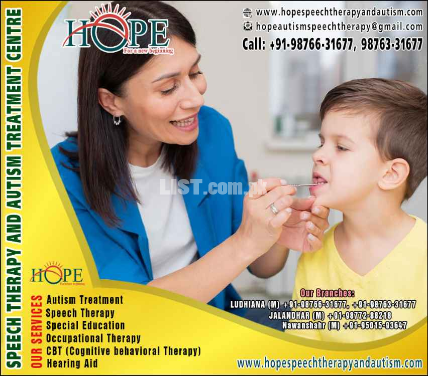 Hope Centre for Autism Treatment, Speech Therapy, Hearing Aid Centre