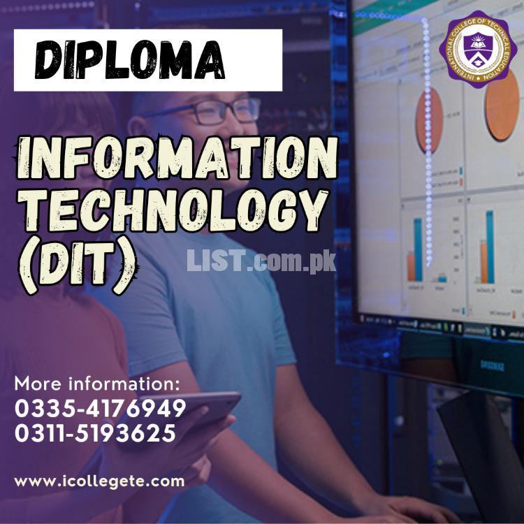 DIT Diploma in information technology course in Jhelum Dina