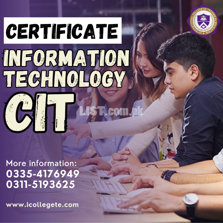 CIT Certificate in information technology course in Multan