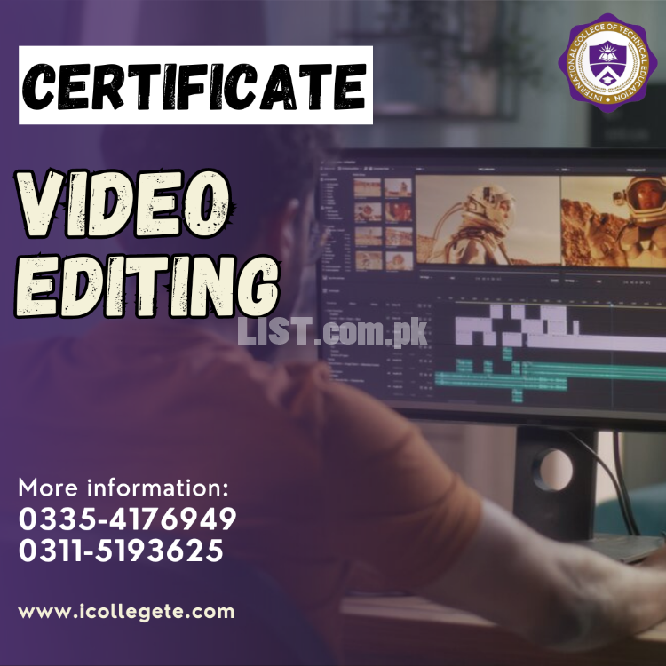 Video Editing short course in Mianwali