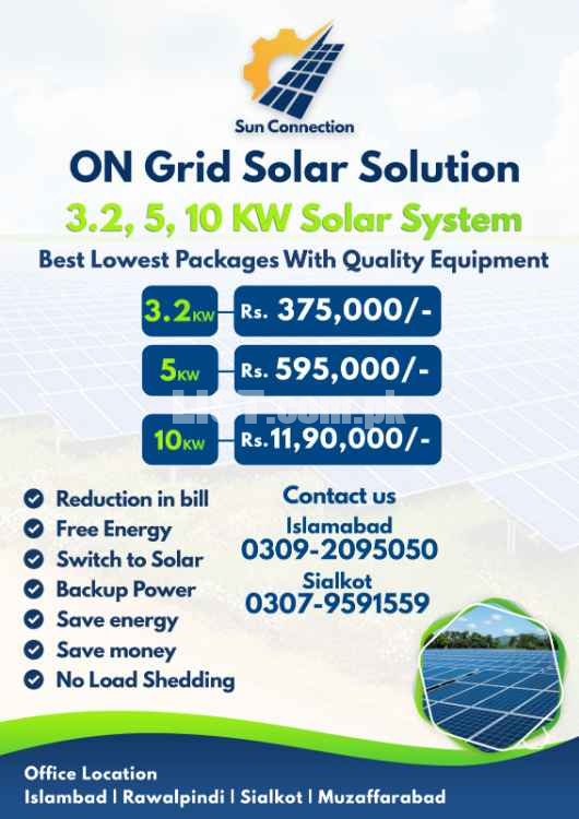 Solar energy system best and sasta in Rawalpindi Pakistan.