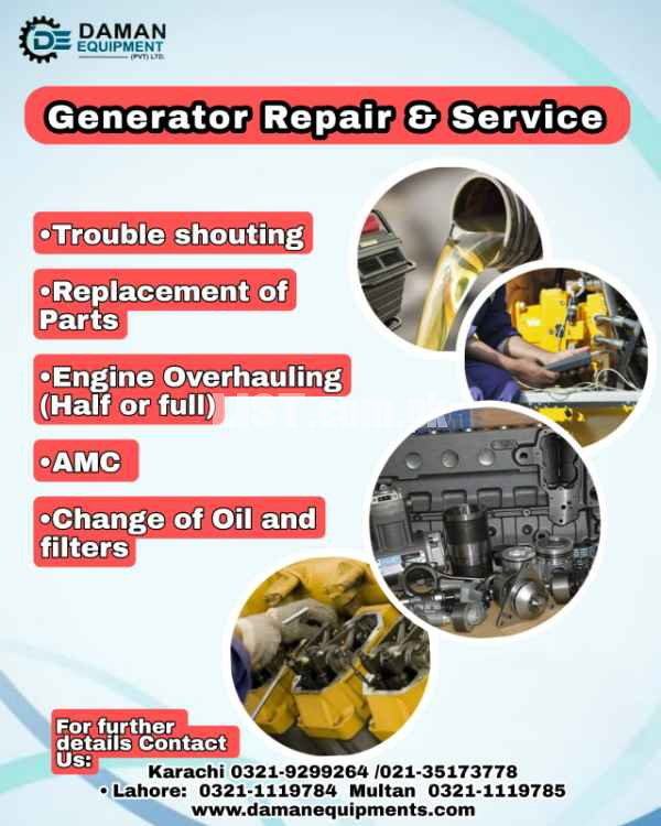Generator Maintenance service & spare parts