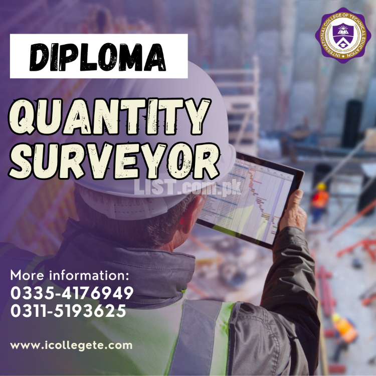 Quantity Surveyor one year diploma course in Abbottabad Haripur