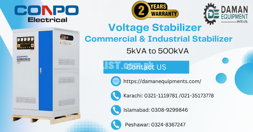 CONPO Model TNS-15 Single Phase 15kVA Industrial Voltage Stabilizer