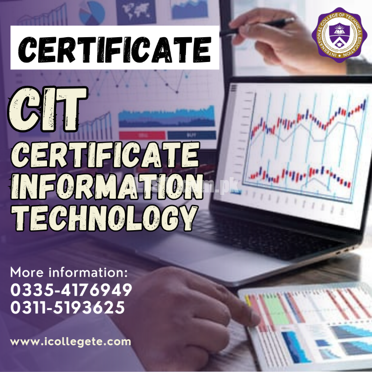 N0#1 CIT information technology sixth months course in Lahore