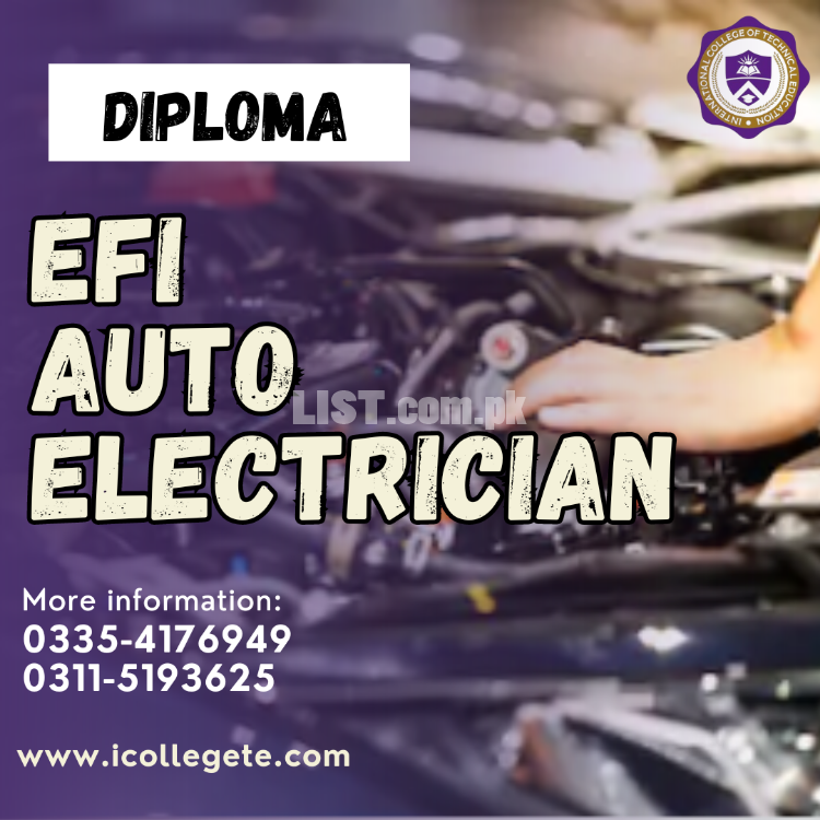 EFI Auto Electrician practical based course in Jhelum Dina