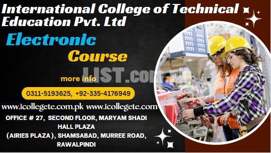 Electronics sixth months course in Rawalpindi PWD