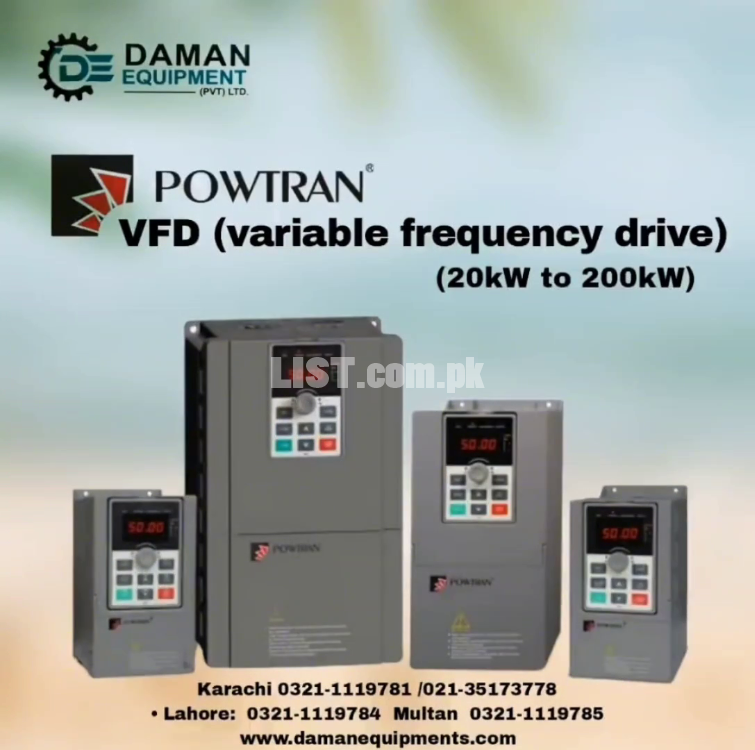 Vfd Inverter  Brand Powtran  3phase, P1500-S 15kw