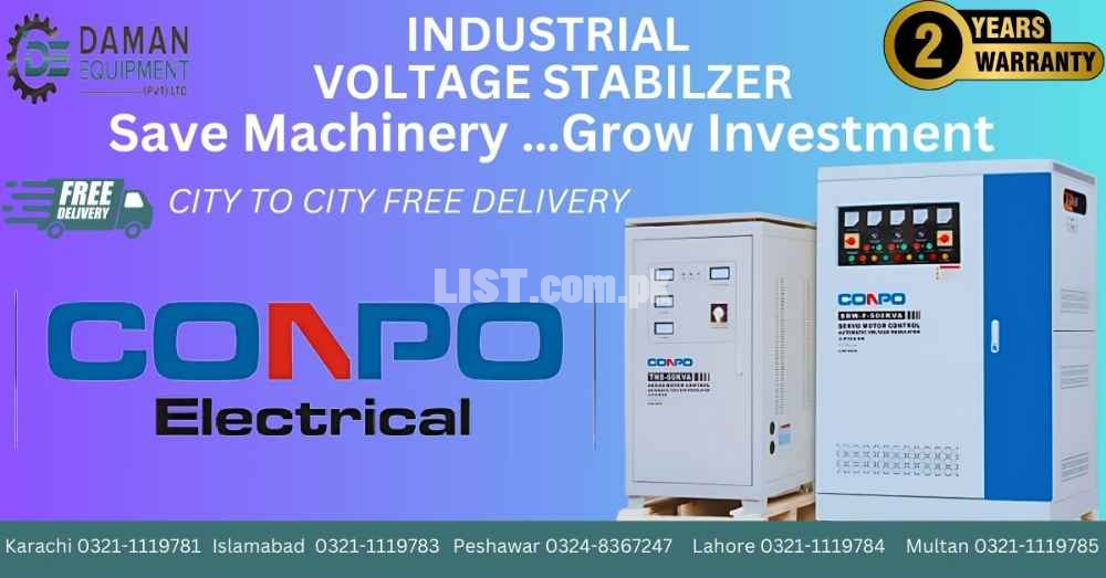 Voltage Stabilizer 3 Phase 6 coil 20kVA
