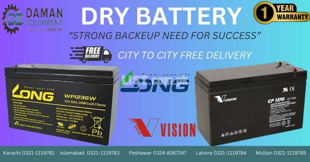 Dry Battery CP 12400F-X 40ah