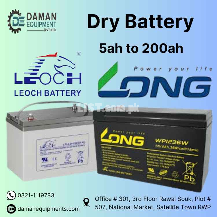 Dry and Gel battery 24ah