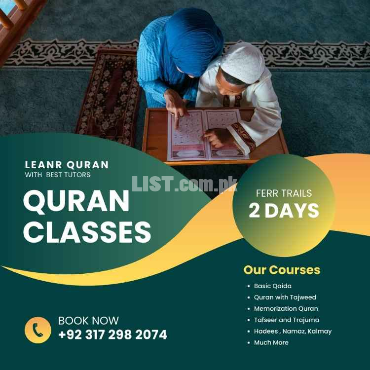 online quran teacher available - learn quran with tajweed