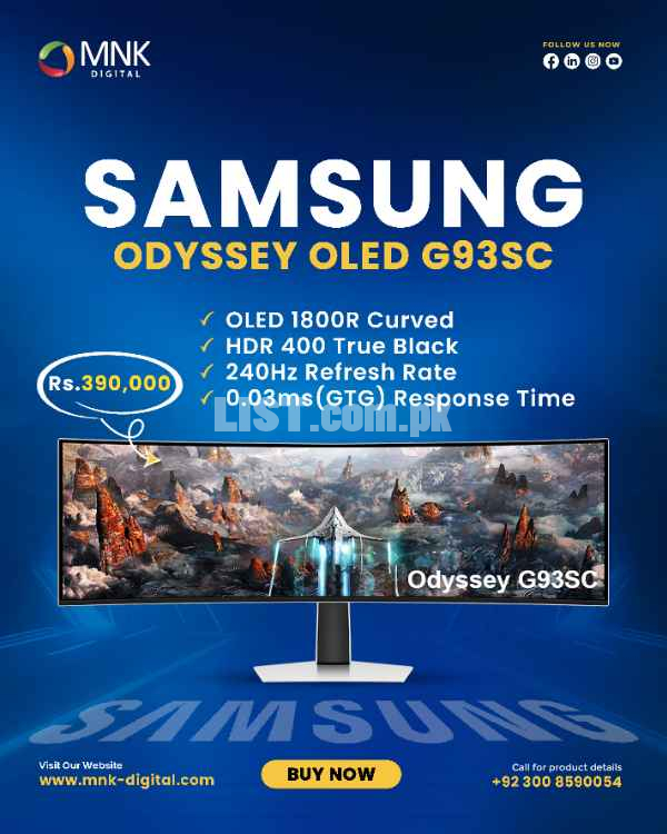 Samsung Odyssey OLED G93SC Monitor