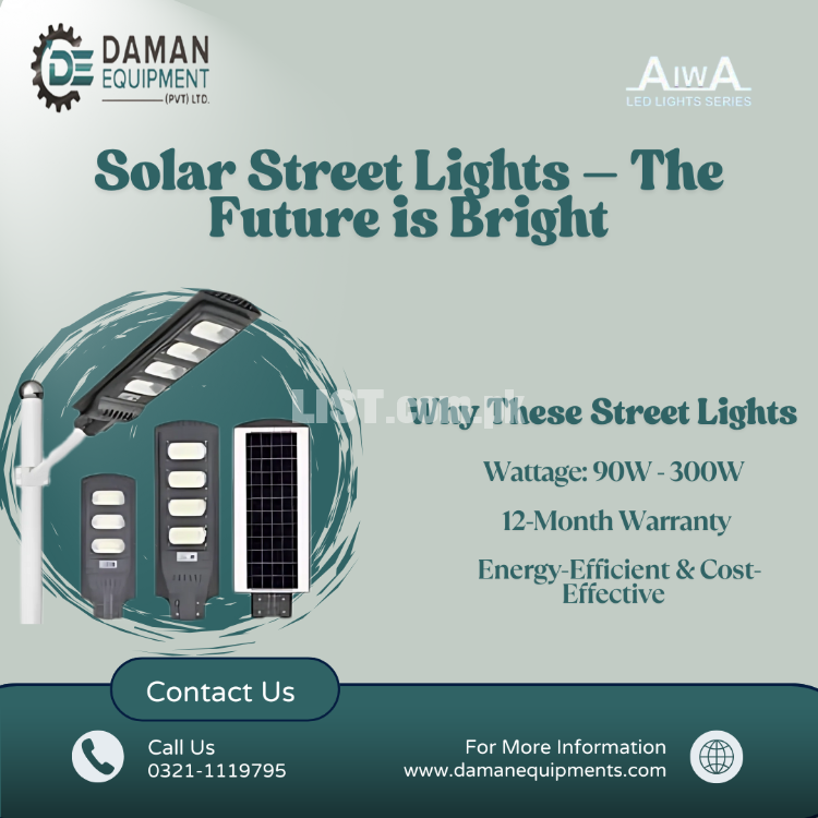 Solar street lights 90 w