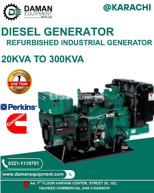 Perkins Open Type 100KVA