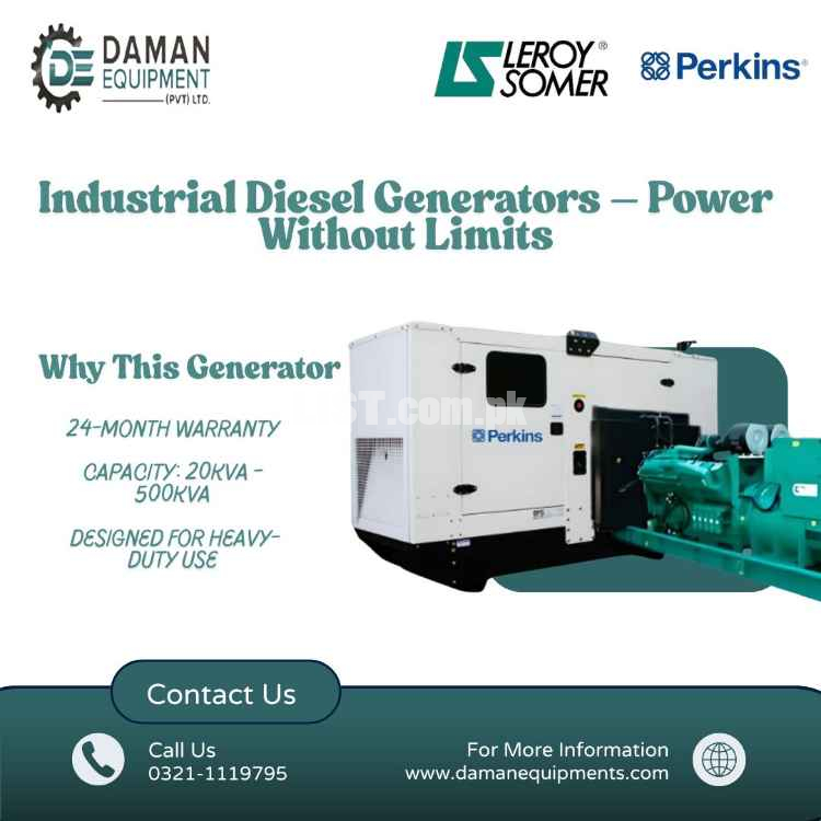Perkins Diesel Generator 30Kva