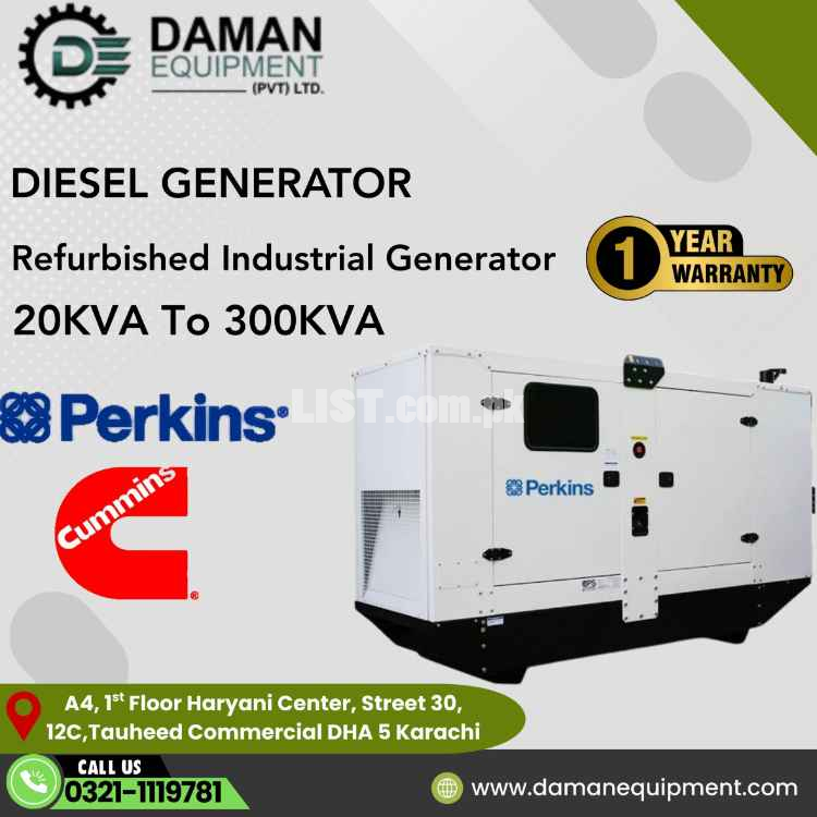 Cummins open type 150KVA