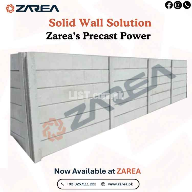 Precast Boundary Wall Available at Zarea