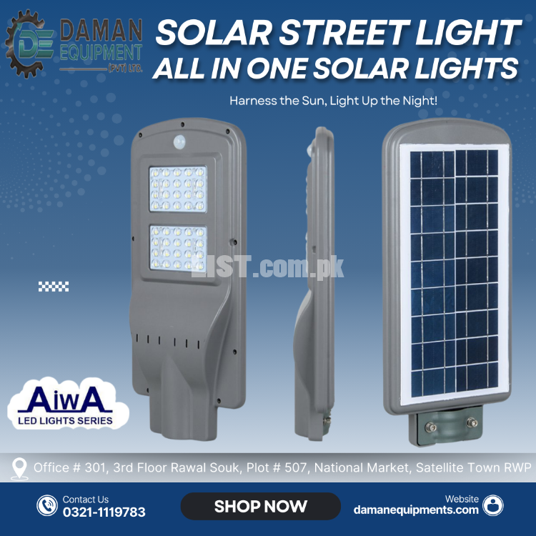 Solar Street light -  AIWA Book model 500watts