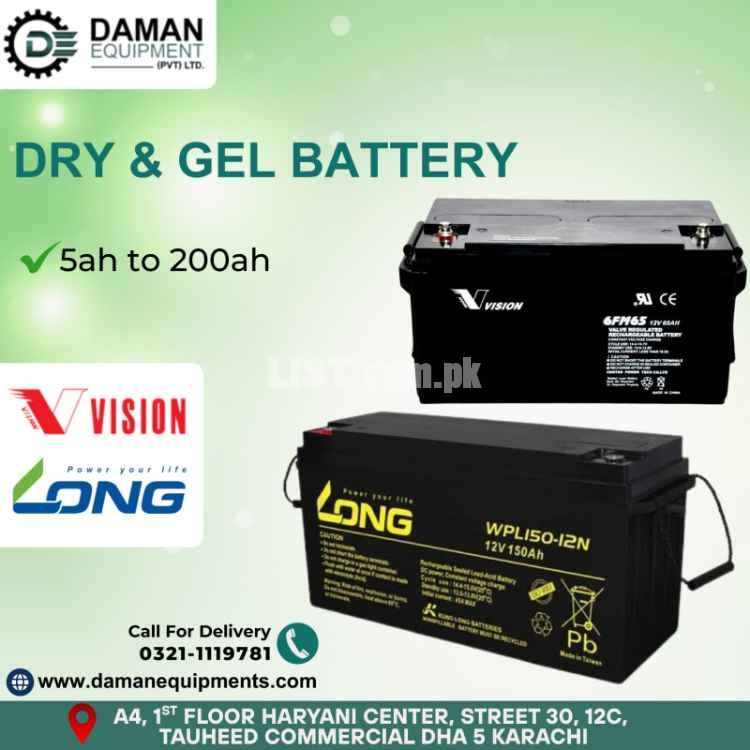 Dry Battery Vision 100Ah