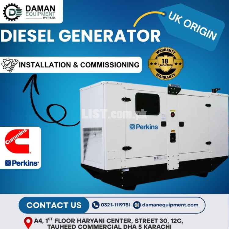 Diesel Generator - Perkins local assembled 30Kva
