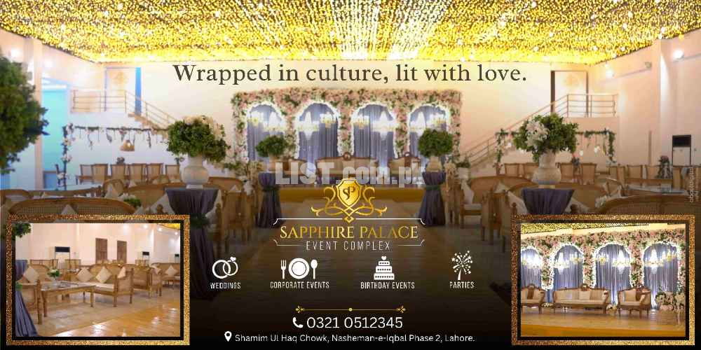 Weddings Bookings are Open Now, Lahore